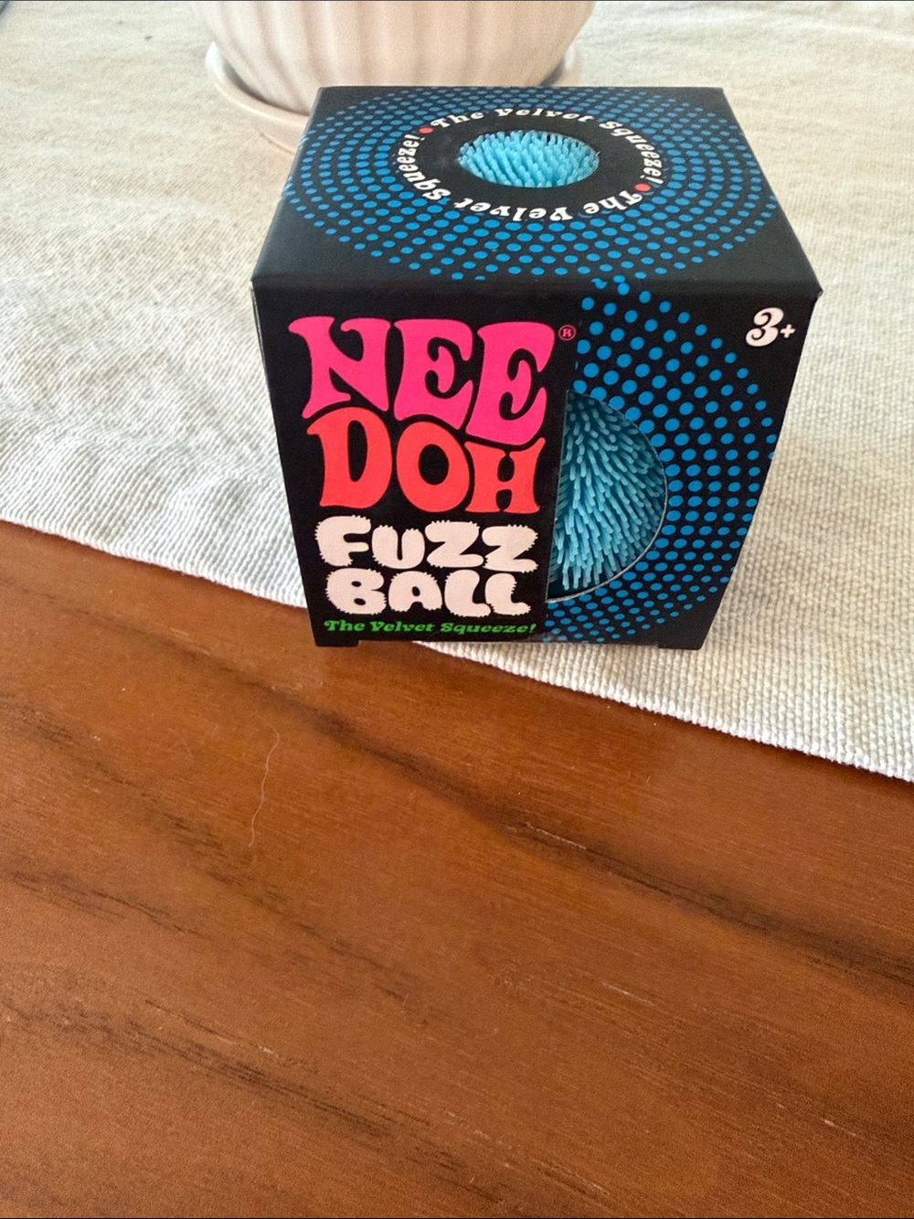 Fuzz Ball Toy NeeDoh Blue